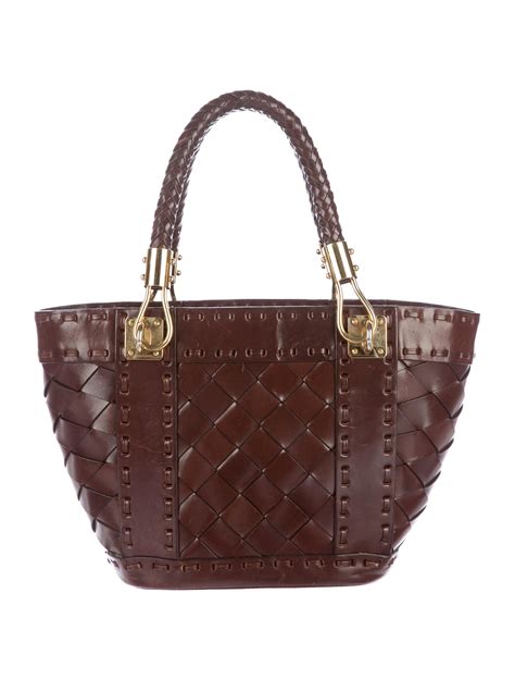 michael kors woven purse|Michael Kors woven leather bag.